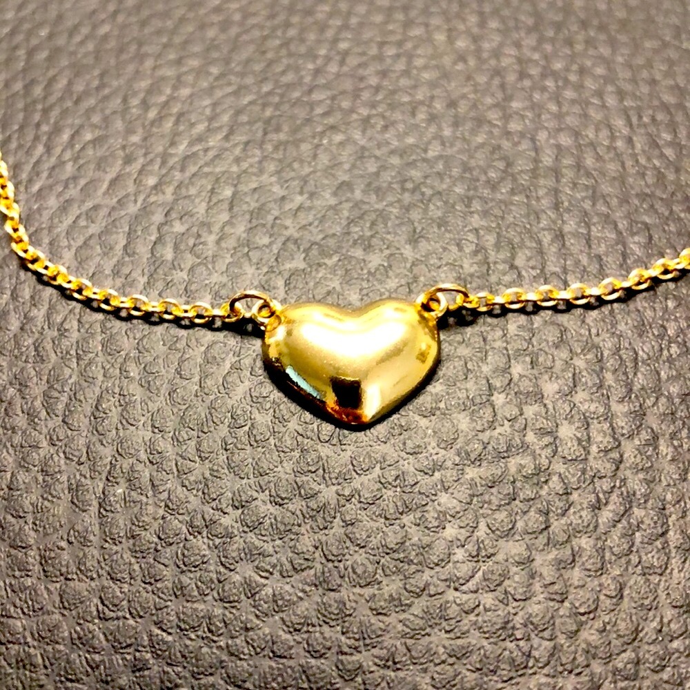 New! Goldtone Heart Necklace